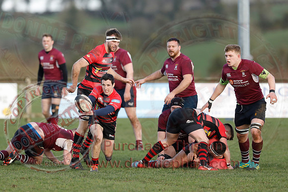 Enniskillen 1st XV (12) V Armagh 2nd XV (3) in Town Cup - Rugby-28