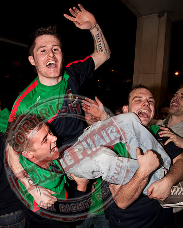 Lisnaskea Emmetts Senior GAA Football Team return home as Intermediate All-Ireland Club Champions.