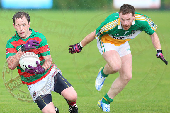 Derrylin (0-9) V Lisnaskea (1-12) in Senior GAA Foobtall League, Division 2A.