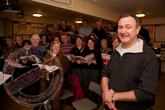 Enniskillen Choral Society pratices in Portora Royal School.