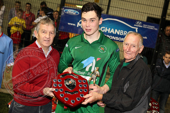 Enniskillen Town (2) V Ballinamallard United Reserve (0) in 75th Coffey Cup Final.