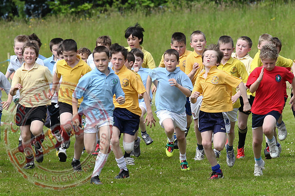 Schools Cross Country Running at the Bawnacre, Irvinestown.