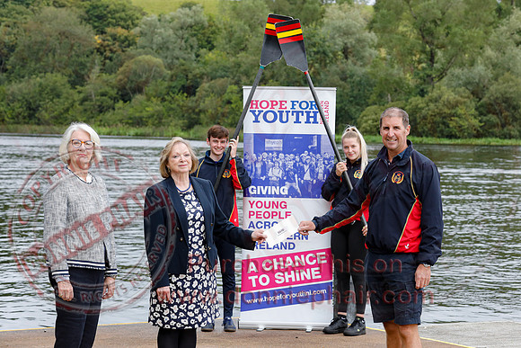 Cheque Presentation to Portora Rowing Club