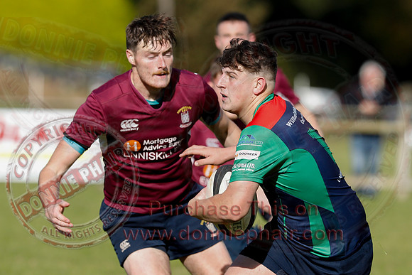 Enniskillen 1st XV (12) V Clogher Valley 1st XV (27) in Ulster Rugby Championship Division One-22