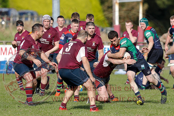 Enniskillen 1st XV (12) V Clogher Valley 1st XV (27) in Ulster Rugby Championship Division One-23