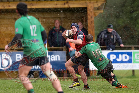 Clogher Valley 1st XV (41) V Ballina (12) in All-Ireland Rugby League 2C Champions-92