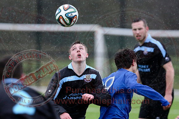 Ballinamallard Youth (1) V Ballymena Youth (1) in Northern Ireland Youth League.