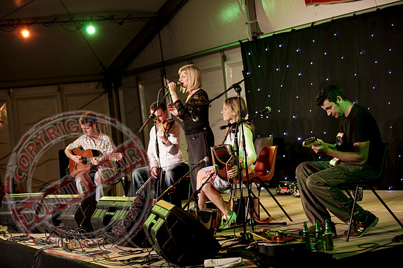 Sharon Shannon and Eleanor Shanley at the Newtownbutler Festival.