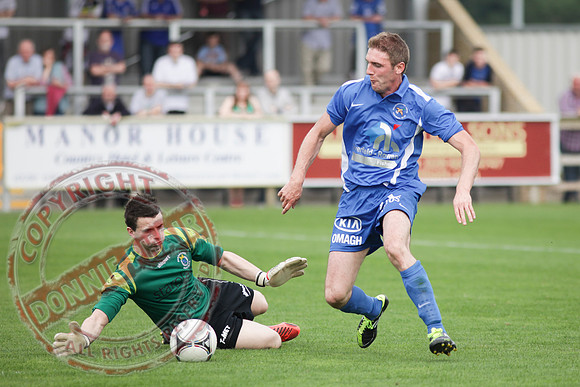 Ballinamallard FC V Dungannon Swifts in IFL Premium League Game.