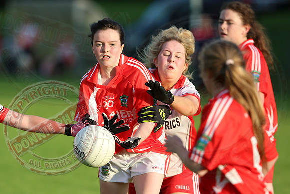 Newtownbutler (0-6) V St. Pat's Donagh (0-5) in U16 Ladies GAA Football League Division 2 Final.