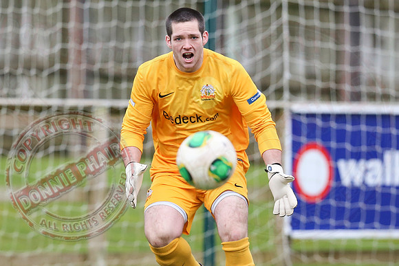 Ballinamallard United (0) V Glenavon (3) in The Irish Cup.