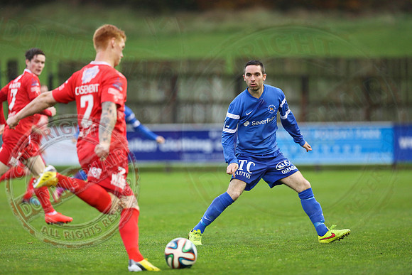 Ballinamallard United (0) v Portadown (2) in Danske Bank IFA Premier League.