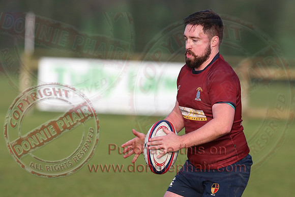 Enniskillen 1st XV (34) V Randalstown (8) in Towns Cup.