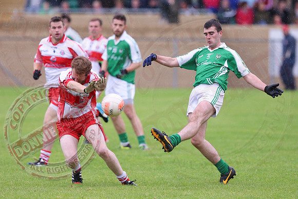 Roslea (0-7) V St. Pats Donagh (3-17) in Senior GAA Foobtall League, Division One.
