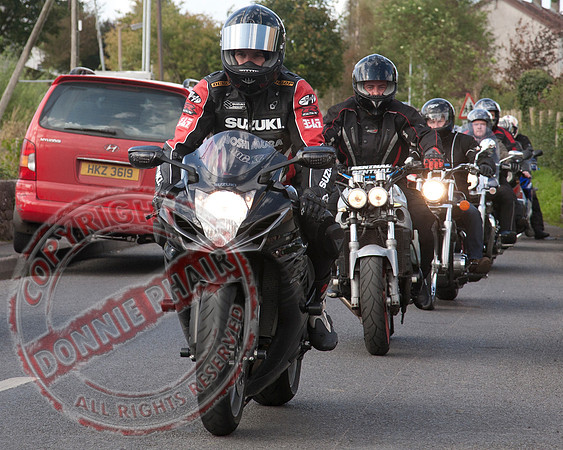 Memorial Bike run in Donagh in Memory of Gary Lynch.