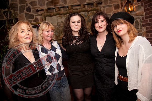 The Blandings Production Crew at the Watermill Restaurant, Lisnaskea.