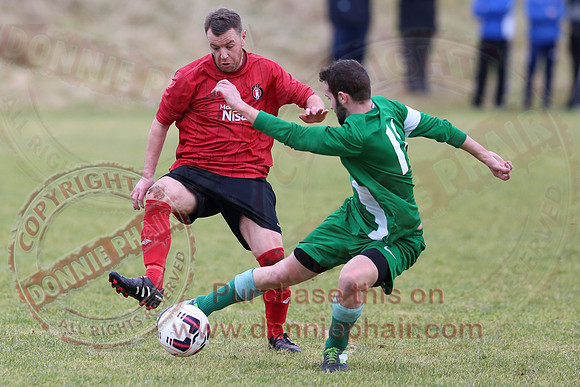 Irvinestown Wanderers (1) V Ardoyne (2) in Irish Junior Cup.