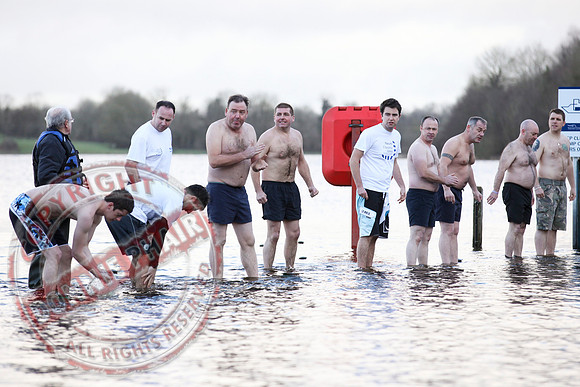 Galloon Island Charity Swim taken near Newtowbutler, County Fermanagh.  The swim takes place every year as with the people swimming for charity.