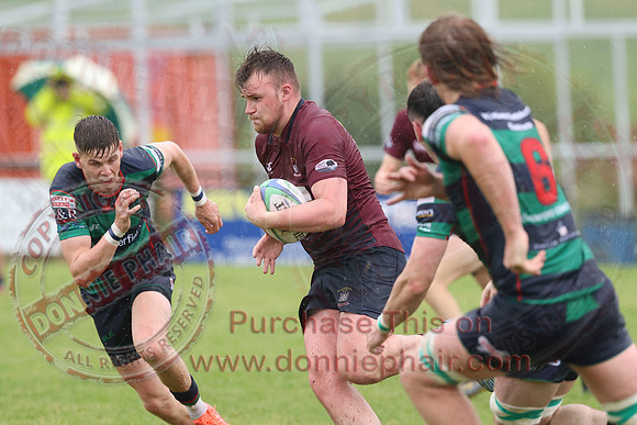 Enniskillen 1st XV (6) V Clogher Valley 1st XV (28) in Ulster Rugby Championship Division One-2