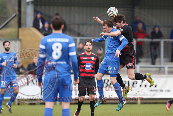Ballinamallard United (2) V Coleraine (1) in IFA Premier League.