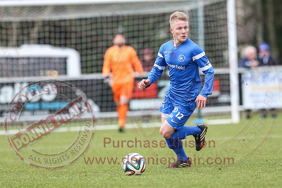 Ballinamallard United (2) V Coleraine (1) in IFA Premier League.