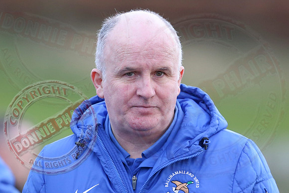 Ballinamallard United (0) V Glentoran (3) in IFA Premiership.