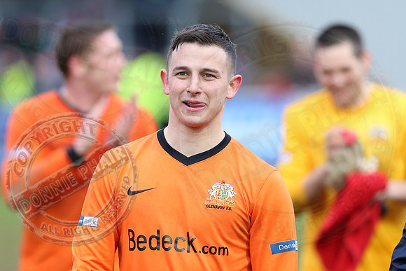 Ballinamallard United (0) V Glenavon (3) in The Irish Cup.
