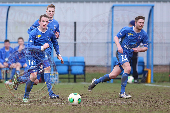 Ballinamallard United (0) V Glenavon (3) in The Irish Cup.