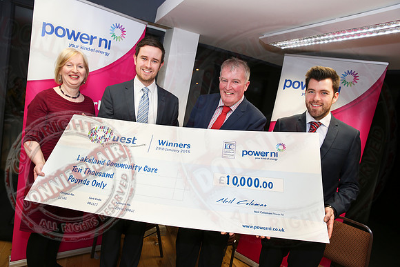 Power NI Reps hand over £10,000 to Lakeland Community Care