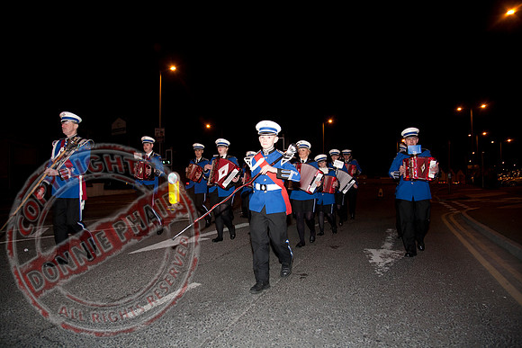 Loyalist Parade in Enniskillen, County Fermanagh.