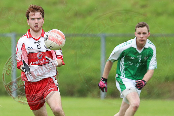Roslea (0-7) V St. Pats Donagh (3-17) in Senior GAA Foobtall League, Division One.