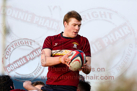 Enniskillen 1st XV (34) V Randalstown (8) in Towns Cup.