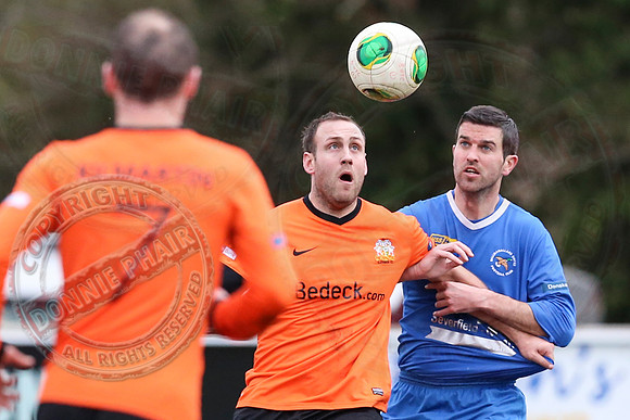 Ballinamallard United (0) V Glenavon (3) in The Irish Cup.