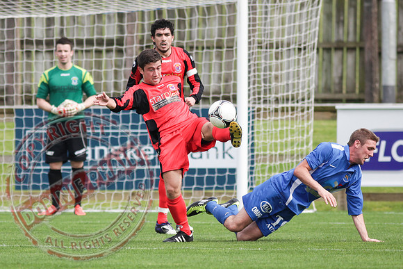 Ballinamallard FC V Dungannon Swifts in IFL Premium League Game.
