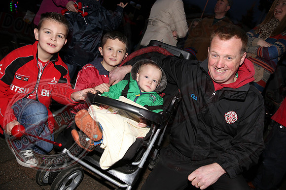 Switching on Christmas Lights in Lisnaskea.