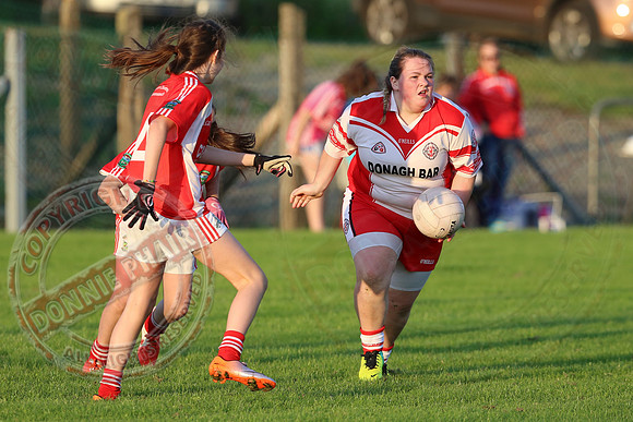 Newtownbutler (0-6) V St. Pat's Donagh (0-5) in U16 Ladies GAA Football League Division 2 Final.