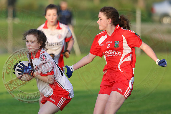 Newtownbutler (0-6) V St. Pat's Donagh (0-5) in U16 Ladies GAA Football League Division 2 Final.