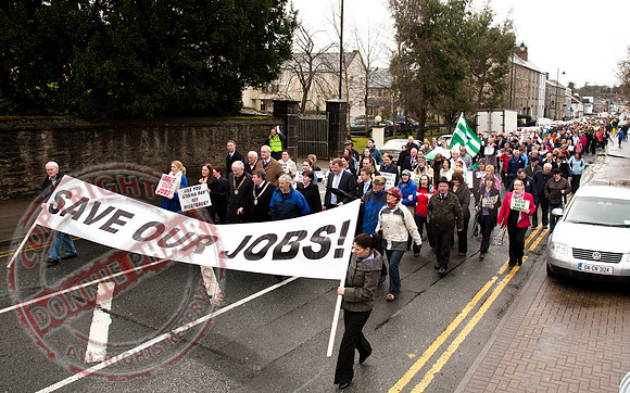 Quinn Insurance Protest in Cavan Town.