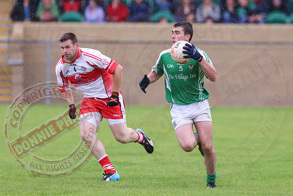 Roslea (0-7) V St. Pats Donagh (3-17) in Senior GAA Foobtall League, Division One.