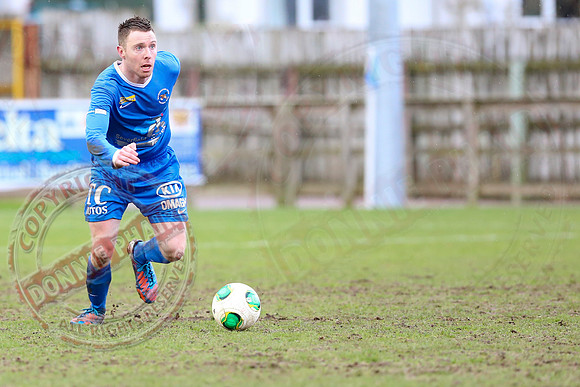 Ballinamallard United (0) V Glenavon (3) in The Irish Cup.