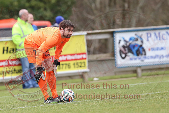 Ballinamallard United (2) V Coleraine (1) in IFA Premier League.