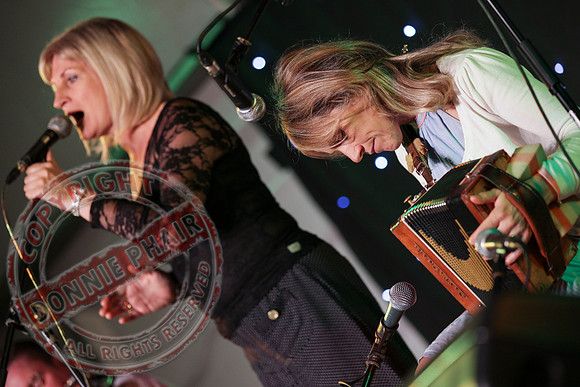 Sharon Shannon and Eleanor Shanley at the Newtownbutler Festival.