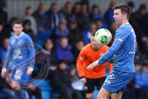 Ballinamallard United (0) V Glenavon (3) in The Irish Cup.