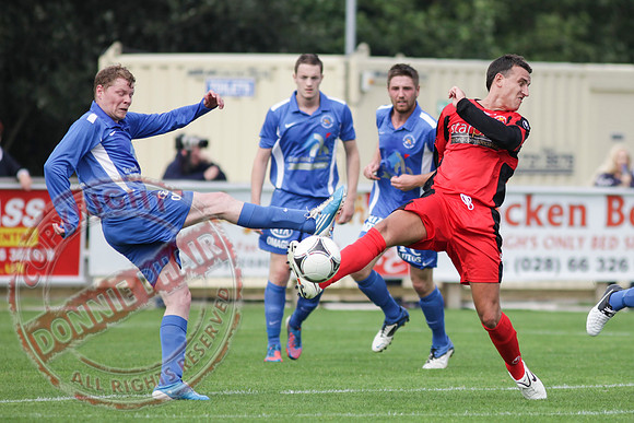Ballinamallard FC V Dungannon Swifts in IFL Premium League Game.