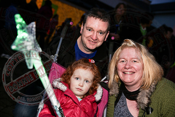 Switching on Christmas Lights in Lisnaskea.