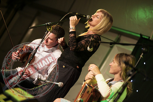 Sharon Shannon and Eleanor Shanley at the Newtownbutler Festival.