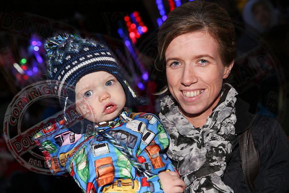 Switching on Christmas Lights in Lisnaskea.