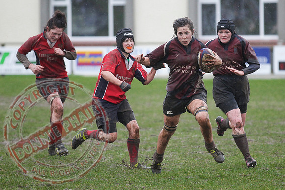 Enniskillen V Cavan in Ladies Rugby.