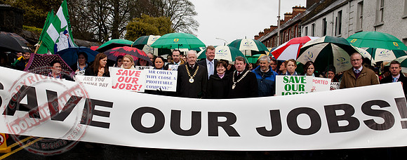 Quinn Insurance Protest in Cavan Town.