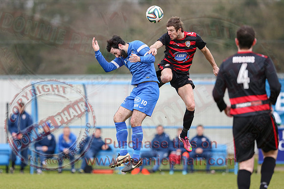 Ballinamallard United (2) V Coleraine (1) in IFA Premier League.